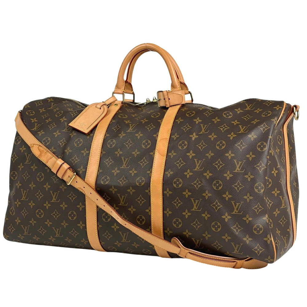 Louis Vuitton Keepall Bandouliere Boston bag Monogram Brown